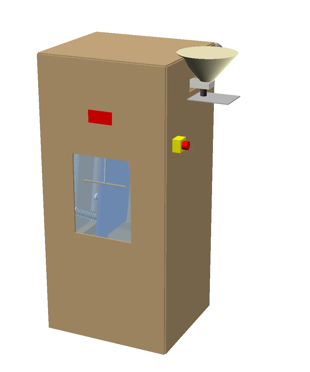 Render of the M8 electrostatic separator assembly.